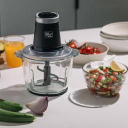 קוצץ ירקות חשמלי עוצמתי במיוחד 500W. מיכל זכוכית 2 ליטר | מבית Food appeal-תמונה-5