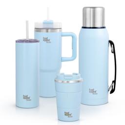 כוס תרמית עם ידית קש 1200 מ"ל TO GO צבע תכלת מבית Food appeal-תמונה-1