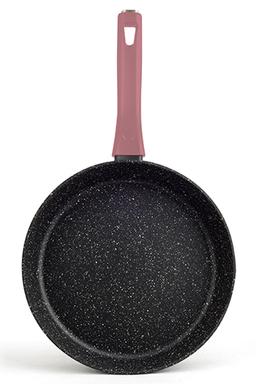 מחבת 28 ס"מ CASUAL PLUS ידית ורוד עתיק-תמונה-1