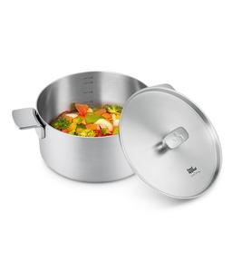 סיר יציקת נירוסטה 3PLY מכסה נירוסטה 20 ס"מ 2.8 ליטר ENIGMA-תמונה-1