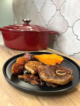 סיר אובלי יציקת ברזל 33.5X12 ס"מ . 6.3 ליטר HERITAGE אדום-תמונה-1