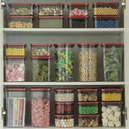 קופסת אחסון עגולה 1.1 ליטר TWIST IT-תמונה-1