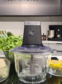 קוצץ ירקות חשמלי עוצמתי במיוחד 500W. מיכל זכוכית 2 ליטר | מבית Food appeal-תמונה-1