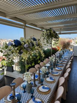 סט אוכל 18 חלק זכוכית אנטי צ'יפ לבן מעוצב GOLD SHELL-תמונה-1