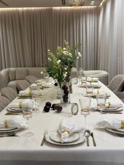 סט 6 כוסות יין מהודרות 320 מ"ל עיטור זהב MAGNOLIA-תמונה-4