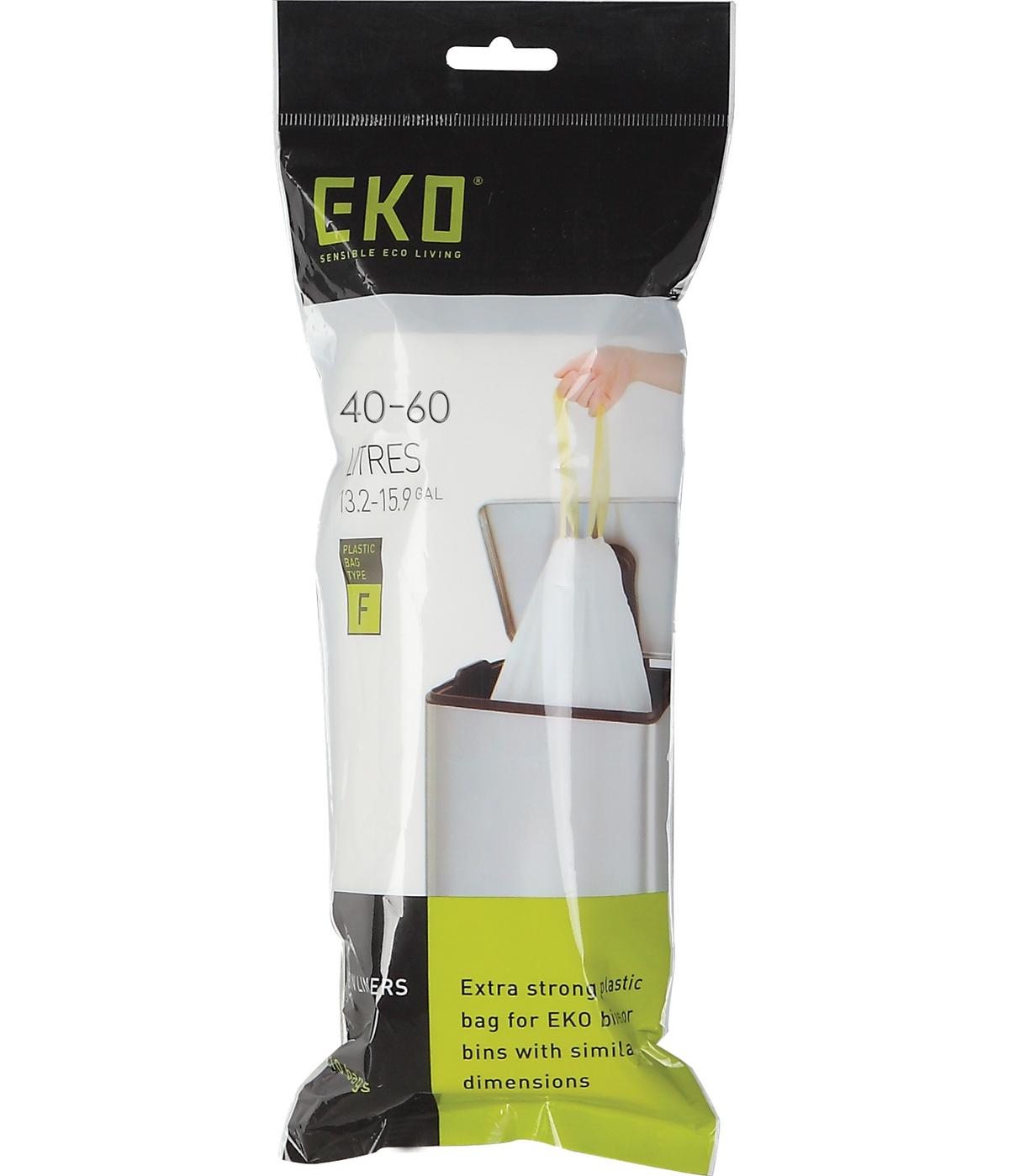 שקיות לפח מטבח 12 יח' 40-60 ליטר חזקות במיוחד מבית EKO